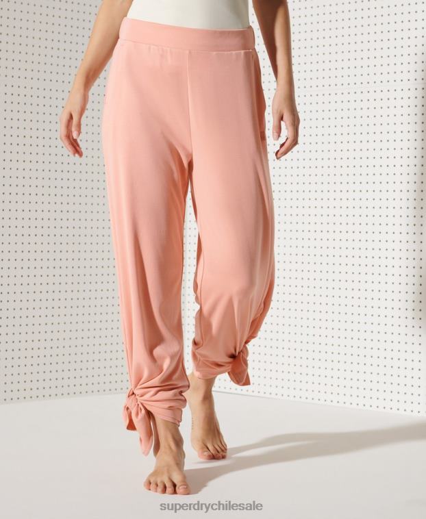 mujer Superdry rosa pantalones anchos flexibles 2R68Z3944