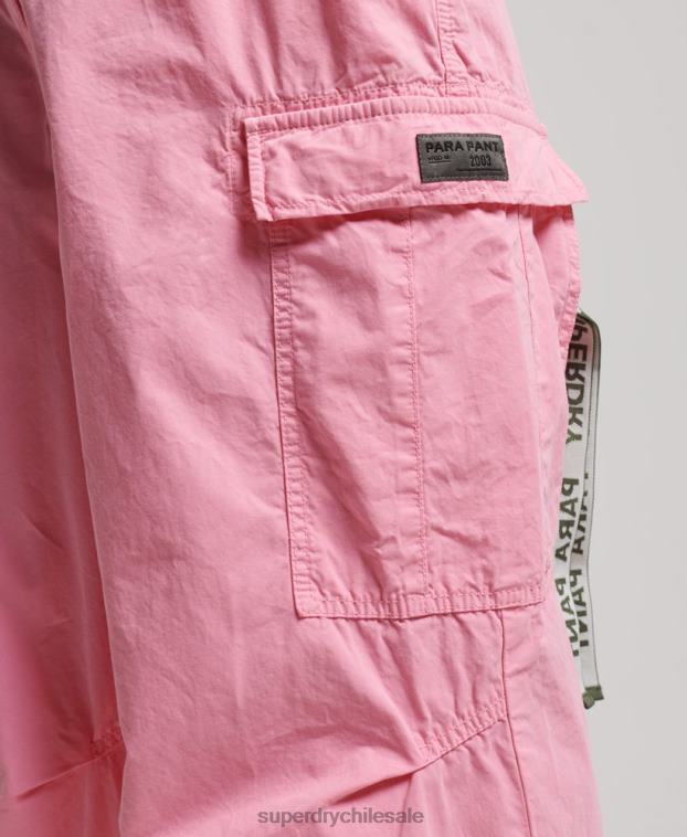 mujer Superdry rosa pantalones holgados de paracaídas 2R68Z1989