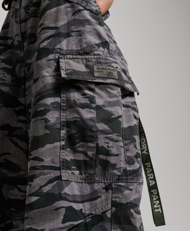 mujer Superdry verde pantalones holgados de paracaídas 2R68Z2129