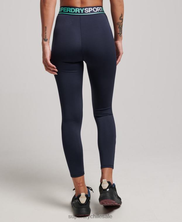 mujer Superdry Armada leggins 7/8 cruzados de entrenamiento 2R68Z4081