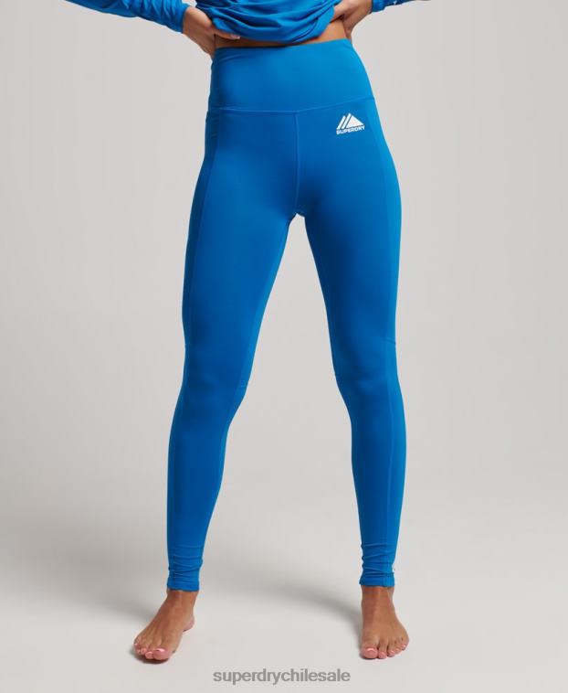 mujer Superdry azul leggins de capa base 2R68Z4074