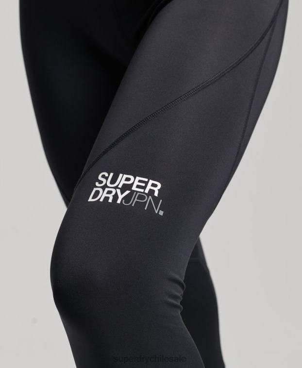 mujer Superdry negro leggins ajustados core 7/8 2R68Z4063