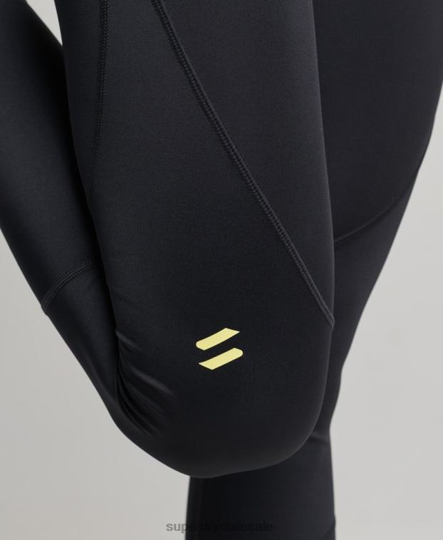mujer Superdry negro leggins ajustados core 7/8 2R68Z4071