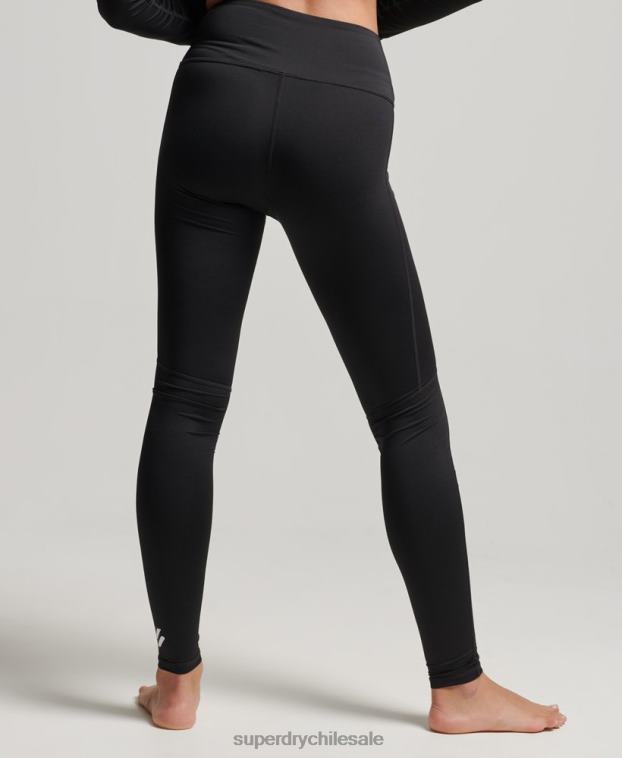 mujer Superdry negro leggins de capa base 2R68Z4076