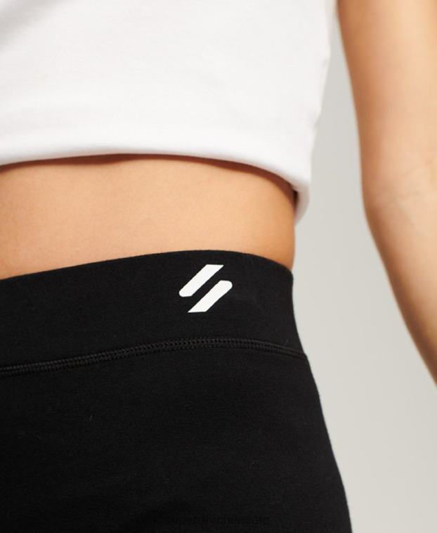 mujer Superdry negro leggins deportivos básicos 2R68Z4054