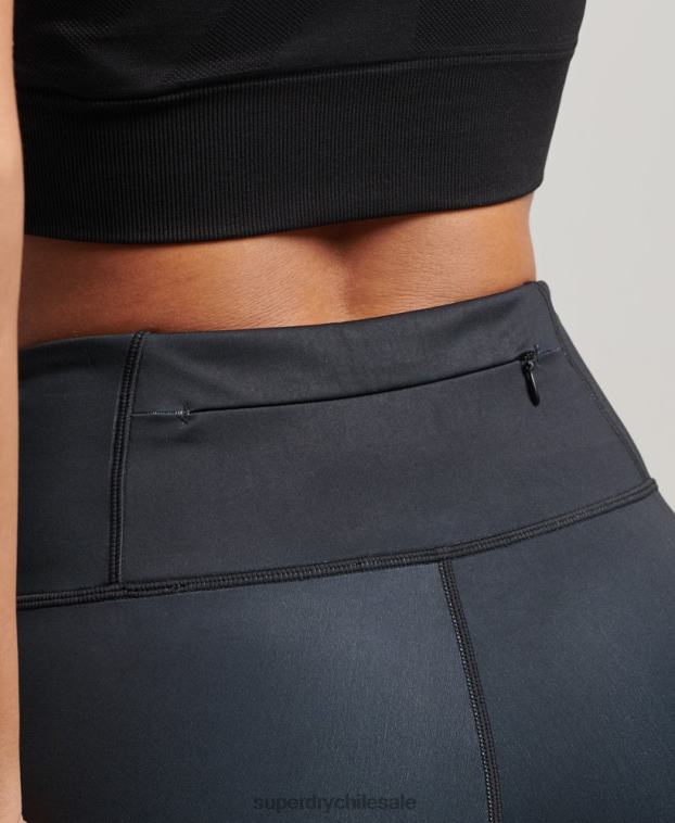 mujer Superdry negro leggins esenciales de entrenamiento 2R68Z4053