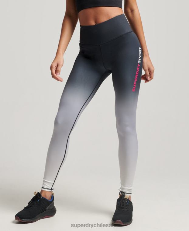 mujer Superdry negro leggins esenciales de entrenamiento 2R68Z4053