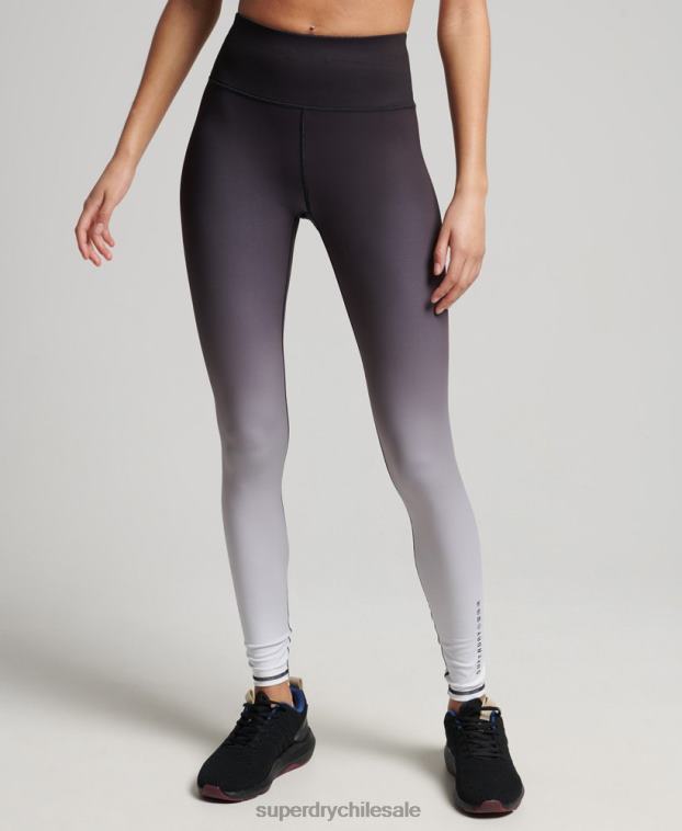 mujer Superdry negro leggins esenciales de entrenamiento 2R68Z6324