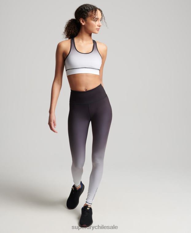 mujer Superdry negro leggins esenciales de entrenamiento 2R68Z6324
