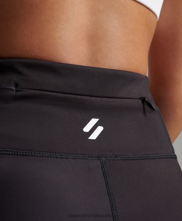 mujer Superdry negro leggins esenciales de entrenamiento 2R68Z6324