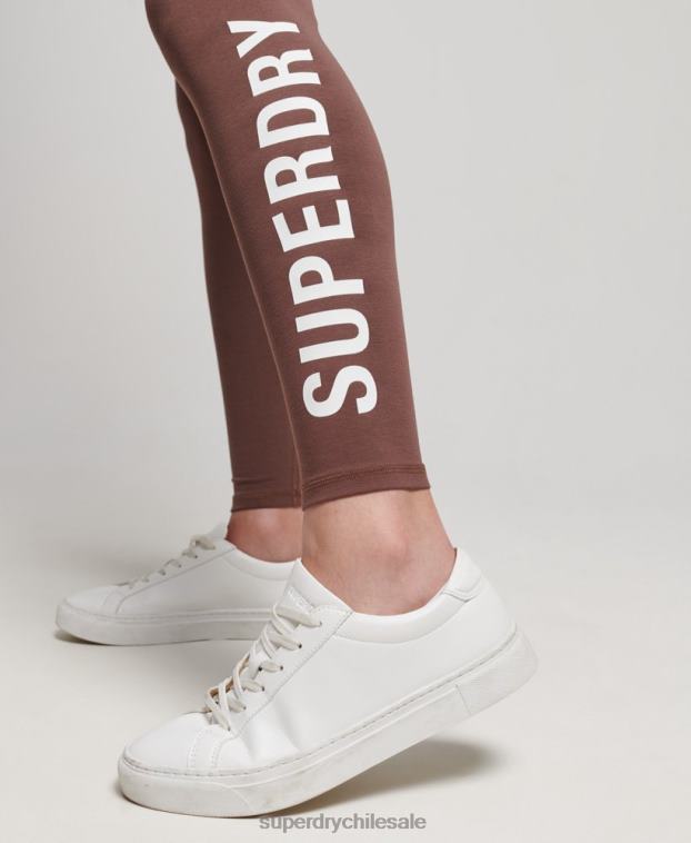 mujer Superdry polvoriento leggins con cintura alta 2R68Z4091