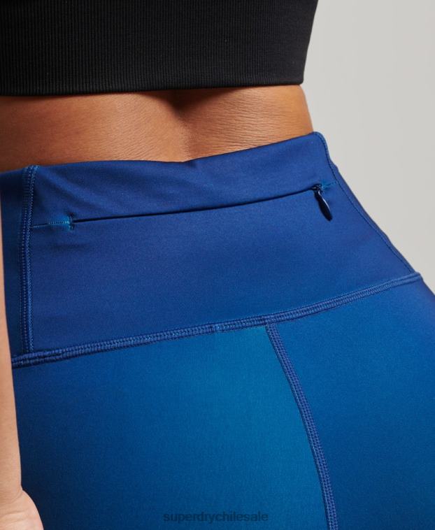 mujer Superdry turquesa leggins esenciales de entrenamiento 2R68Z4050