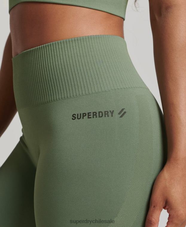 mujer Superdry verde medias core sin costuras 2R68Z4058