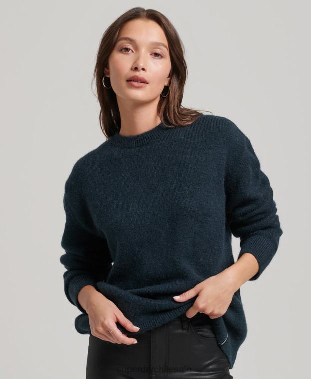 mujer Superdry Armada jersey de cuello redondo supersuave esencial 2R68Z3972