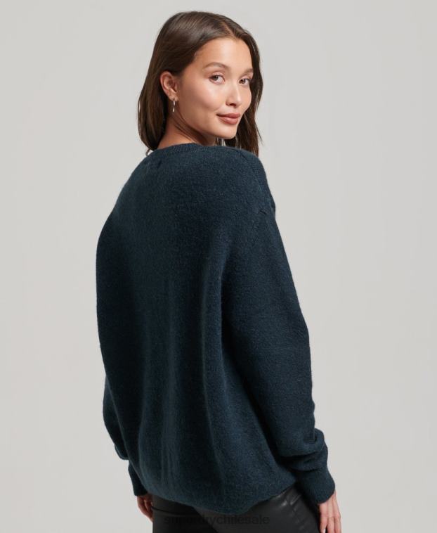 mujer Superdry Armada jersey de cuello redondo supersuave esencial 2R68Z3972