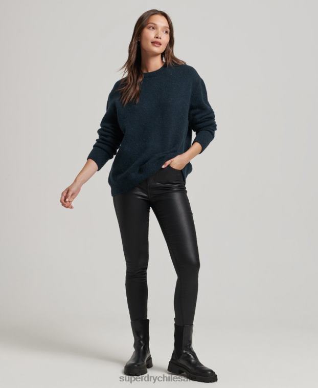 mujer Superdry Armada jersey de cuello redondo supersuave esencial 2R68Z3972