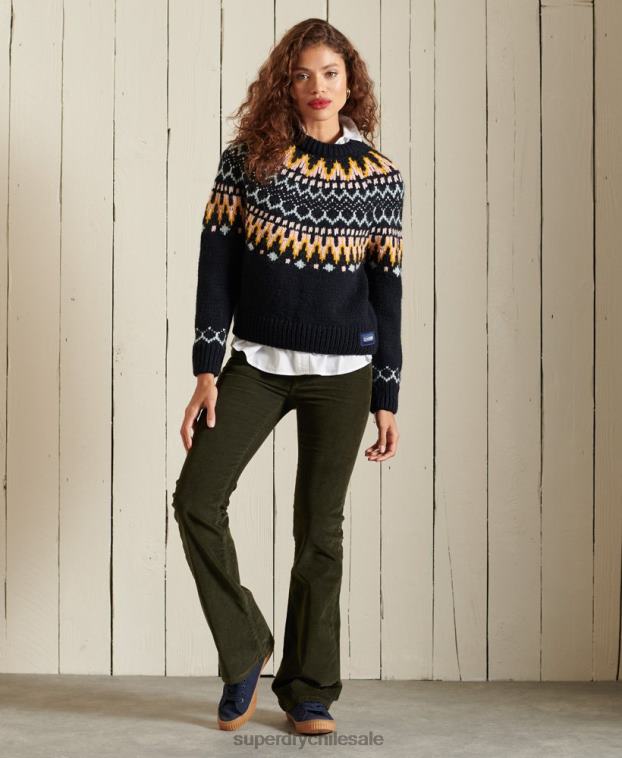 mujer Superdry Armada suéter clásico con cuello alzado 2R68Z6755