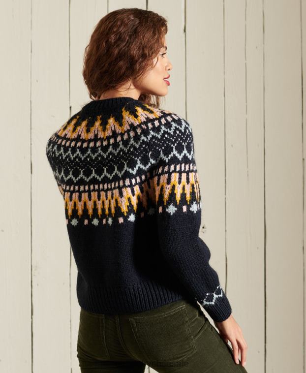 mujer Superdry Armada suéter clásico con cuello alzado 2R68Z6755