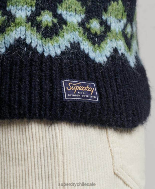 mujer Superdry Armada suéter holgado con diseño de cachemira 2R68Z4025