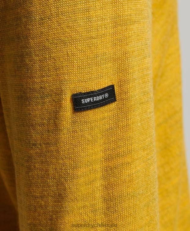 mujer Superdry amarillo suéter de cuello alto de lana merina de corte holgado de Studios 2R68Z3998
