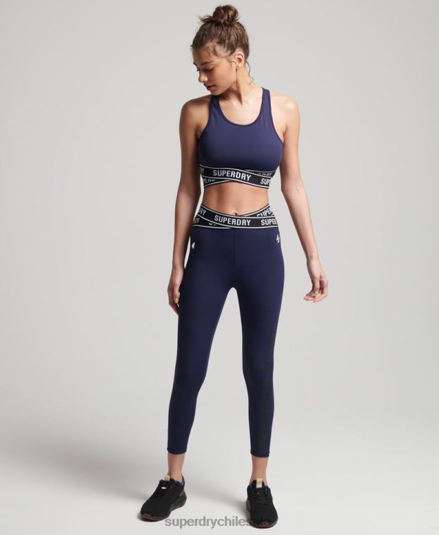 mujer Superdry Armada sujetador cruzado de entrenamiento 2R68Z4202