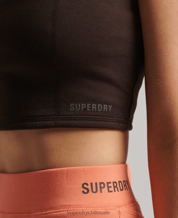 mujer Superdry marrón parte superior del sujetador de tecnología 2R68Z2997