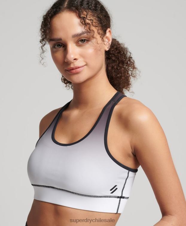 mujer Superdry negro sujetador esencial de entrenamiento 2R68Z4185