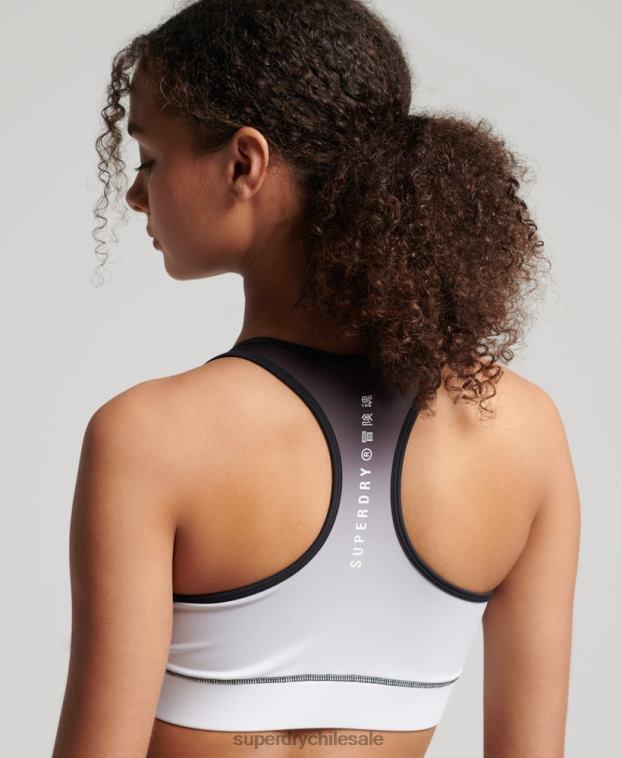 mujer Superdry negro sujetador esencial de entrenamiento 2R68Z4185