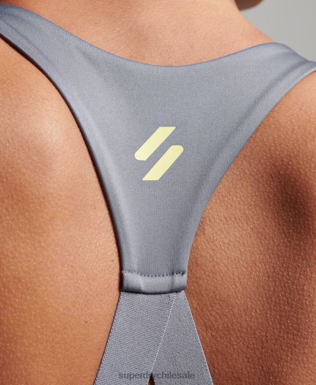 mujer Superdry púrpura sujetador elástico con la marca del tren 2R68Z4192