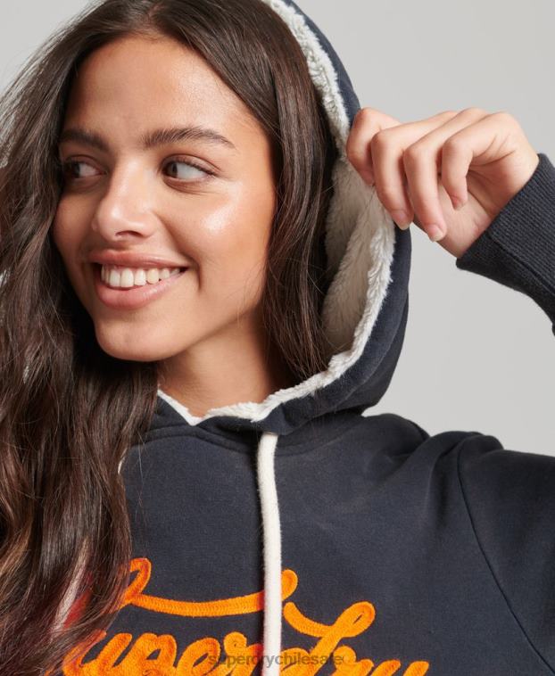 mujer Superdry Armada orgullo y artesanía sudadera con capucha 2R68Z3378