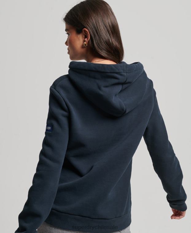 mujer Superdry Armada sudadera con capucha floral estilo script 2R68Z6773