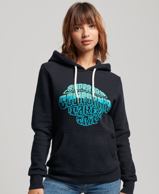 mujer Superdry Armada sudadera con capucha y detalles 2R68Z2160