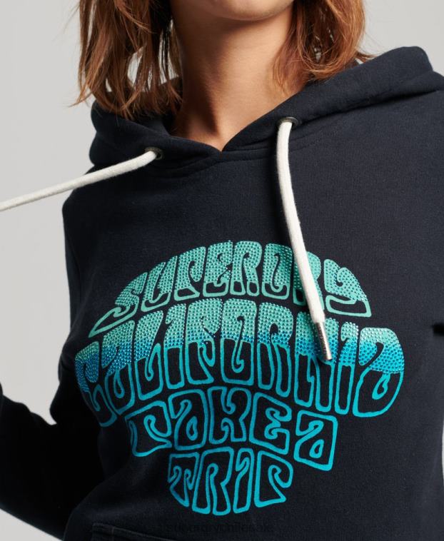 mujer Superdry Armada sudadera con capucha y detalles 2R68Z2160