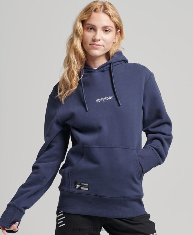 mujer Superdry Armada sudadera con capucha y micro logo 2R68Z5885