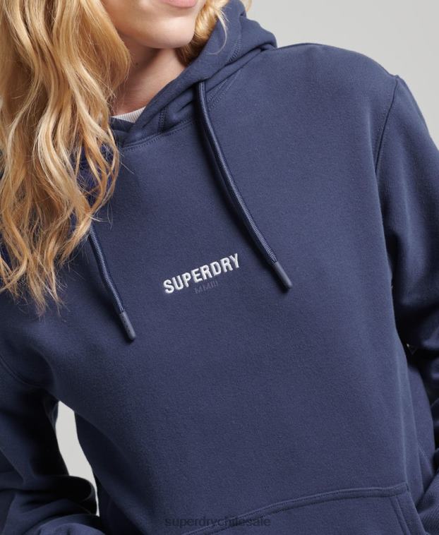 mujer Superdry Armada sudadera con capucha y micro logo 2R68Z5885