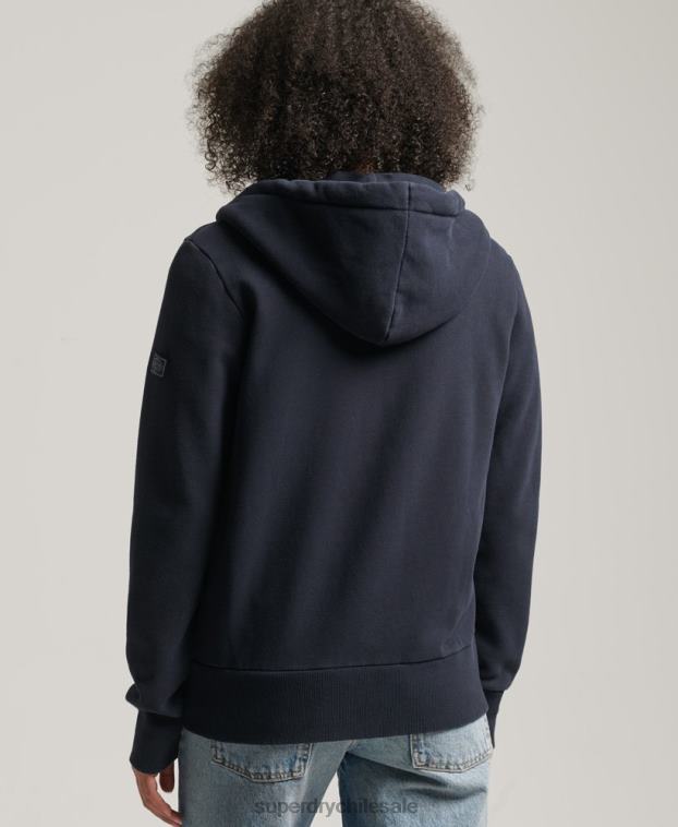 mujer Superdry Armada sudadera con cremallera y logo vintage 2R68Z6059