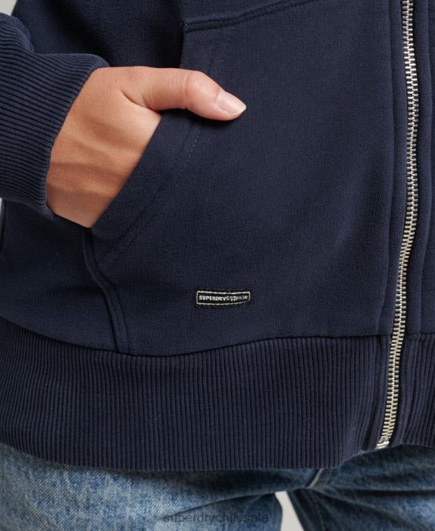 mujer Superdry Armada sudadera con cremallera y logo vintage 2R68Z6155