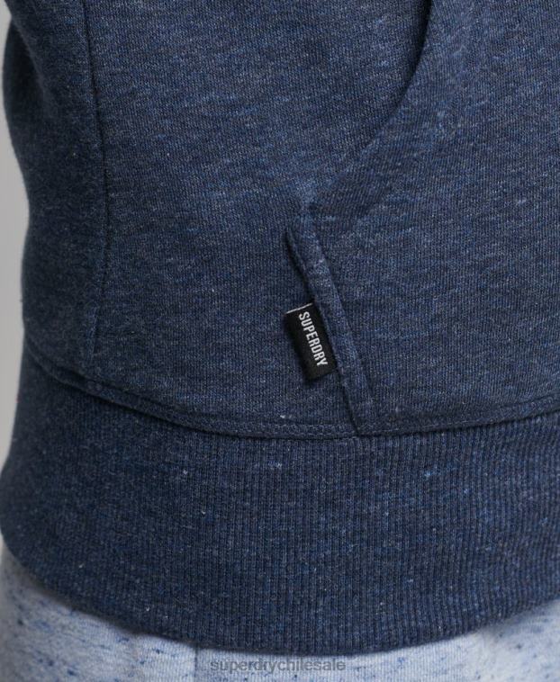 mujer Superdry Armada sudadera con cremallera y logo vintage de algodón orgánico 2R68Z3421
