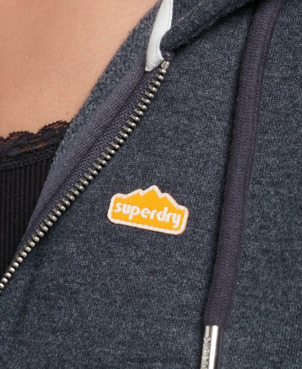 mujer Superdry Armada sudadera con cremallera y terreno de los años 90 2R68Z6058