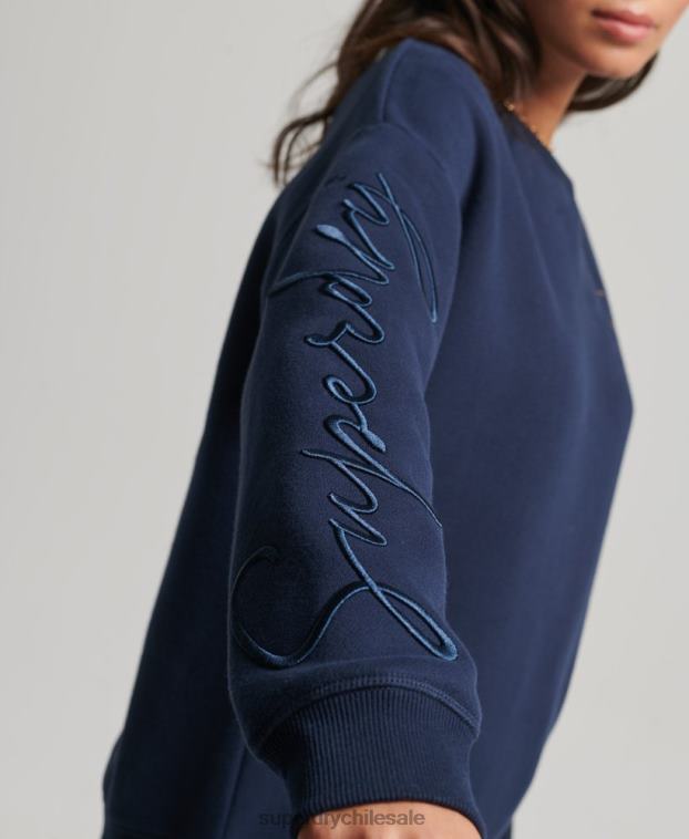 mujer Superdry Armada sudadera con cuello redondo 2R68Z5879