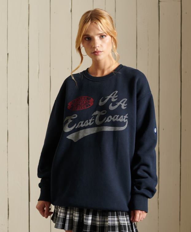 mujer Superdry Armada sudadera con cuello redondo 2R68Z5998