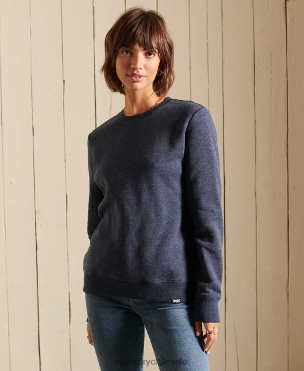 mujer Superdry Armada sudadera con cuello redondo y logo vintage 2R68Z6034
