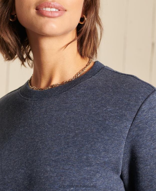 mujer Superdry Armada sudadera con cuello redondo y logo vintage 2R68Z6034