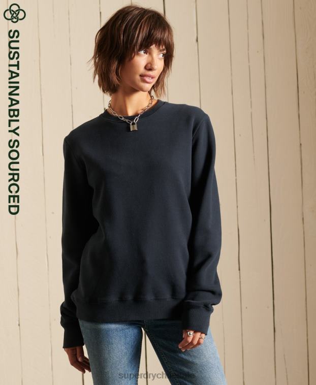 mujer Superdry Armada sudadera de algodón orgánico con logo vintage 2R68Z6017