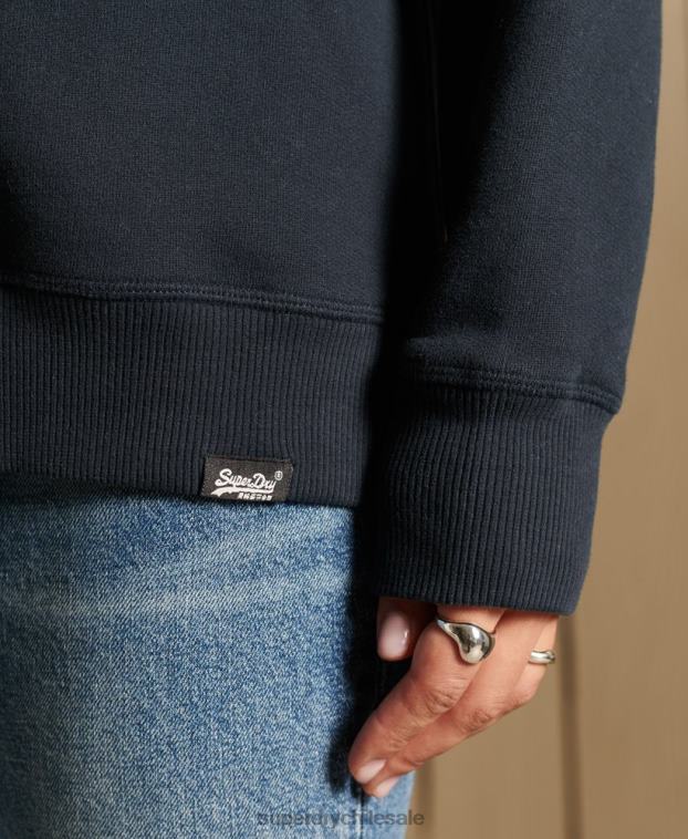 mujer Superdry Armada sudadera de algodón orgánico con logo vintage 2R68Z6017