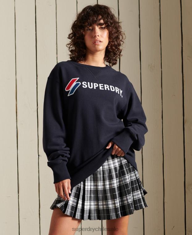 mujer Superdry Armada sudadera holgada con aplique sportstyle 2R68Z3473