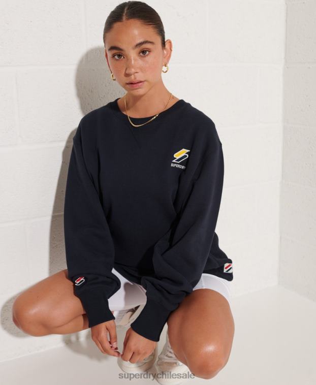 mujer Superdry Armada sudadera holgada con cuello redondo Code Essential 2R68Z6078