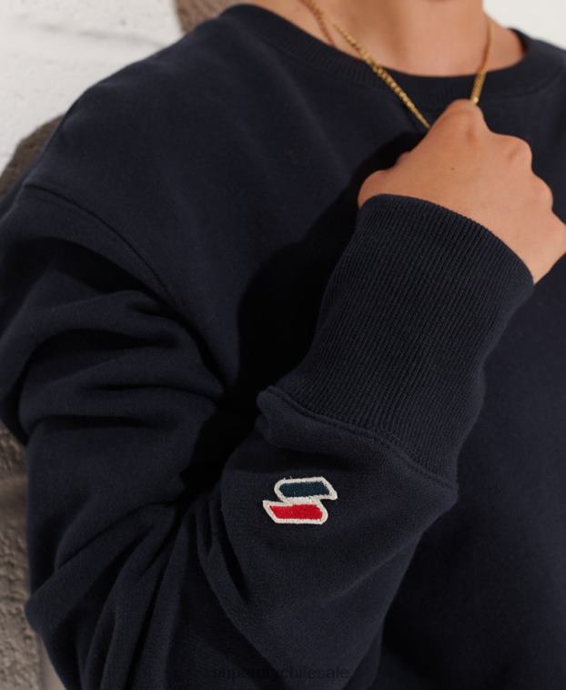 mujer Superdry Armada sudadera holgada con cuello redondo Code Essential 2R68Z6078