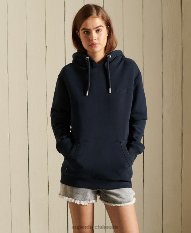 mujer Superdry Armada sudadera holgada con logo vintage bordado 2R68Z6060