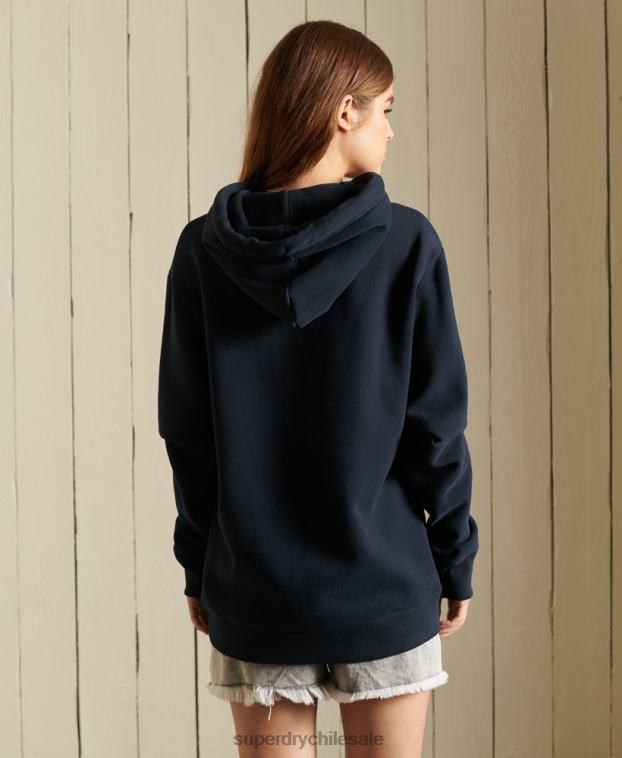 mujer Superdry Armada sudadera holgada con logo vintage bordado 2R68Z6060